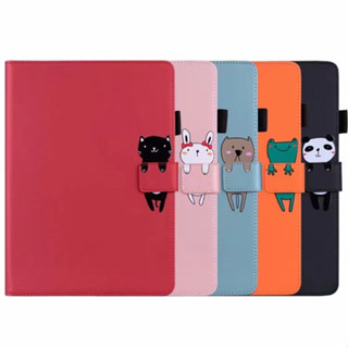 เคสแท็บเล็ตหนัง กันกระแทก ลายการ์ตูนสัตว์เลี้ยงน่ารัก สําหรับ iPad 2022 Pro 11 10.2 9.7 mini Air 2 3 4 5 7 8