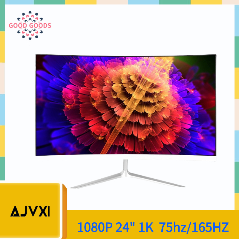 Ajvxi หน้าจอคอมพิวเตอร์ LCD 1K HD 1080P 75HZ 165HZ 24 นิ้ว