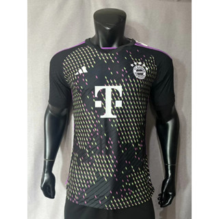 เสื้อกีฬาแขนสั้น ลายทีม Bayern Away 2023/2024 ชุดเหย้า