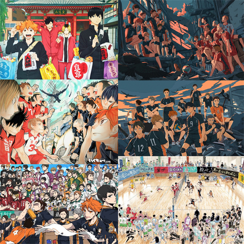 ที่กําหนดเองวาดที่กําหนดเอง300ชิ้น500ชิ้น1,000ชิ้นปริศนาไม้ของเล่นเพื่อการศึกษาผู้ใหญ่สร้างสรรค์นักเรียนชายของขวัญอะนิเมะวอลเลย์บอลชาย