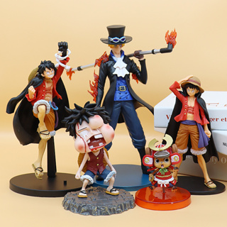 โมเดลฟิกเกอร์ PVC อนิเมะวันพีช Monkey D Luffy Roronoa Zoro Shanks Tony Tony Chopper Law Sun God Nika 26 สไตล์ 9-24 ซม. ของเล่นสําหรับเด็ก