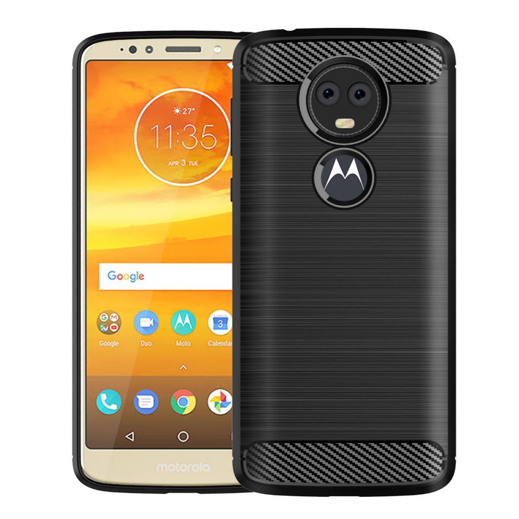 เคสโทรศัพท์มือถือ คาร์บอนไฟเบอร์ แบบนิ่ม กันกระแทก สําหรับ Motorola e5 Play e5 cruise G6 Play Moto e