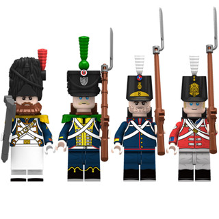 ฟิกเกอร์ Napoleon War Builidng Blocks N033-036 ของเล่นสําหรับเด็ก