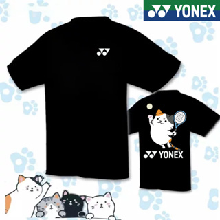 ใหม่ YONEX เสื้อกีฬาแขนสั้น คอกลม ลายทีมแบดมินตันเทนนิส แห้งเร็ว สําหรับผู้ชาย และผู้หญิง 2023