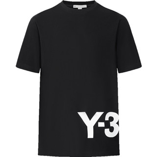 Y-3 เสื้อยืดแขนสั้น พิมพ์ลายโลโก้ตัวอักษร ทรงหลวม สไตล์คลาสสิก แฟชั่นสําหรับผู้ชาย