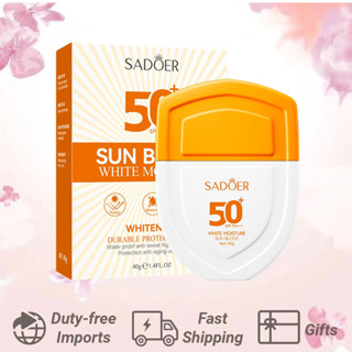 ของแท้ 100% SADOER SPF50+ ครีมกันแดด ไวท์เทนนิ่ง ให้ความชุ่มชื้น ป้องกันแสง UV 40 กรัม