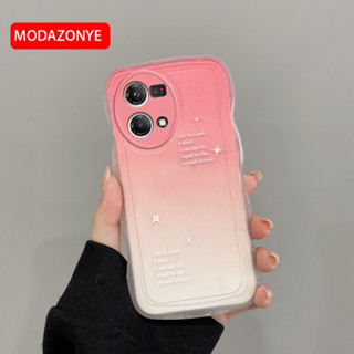 เคสโทรศัพท์ซิลิโคน TPU แบบนิ่ม กันกระแทก ไล่โทนสี หรูหรา สําหรับ OPPO Reno 7 4G Reno 8 4G