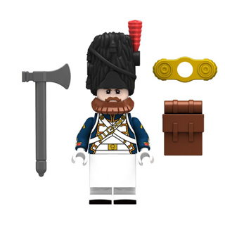 ของเล่นตัวต่อฟิกเกอร์ Napoleon War Builidng Blocks N033-036 ขนาดเล็ก