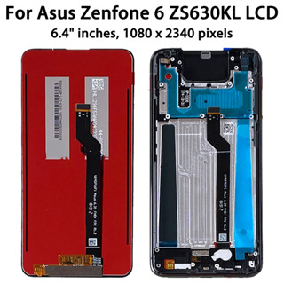 หน้าจอสัมผัส LCD 6.4 นิ้ว สําหรับ Asus Zenfone 6 ZS630KL ASUS_I01WD Zenfone 6z