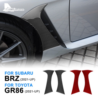 สติกเกอร์คาร์บอนไฟเบอร์ ตกแต่งกรอบบังโคลนรถยนต์ สําหรับ Subaru BRZ Toyota GR86 2021 2022