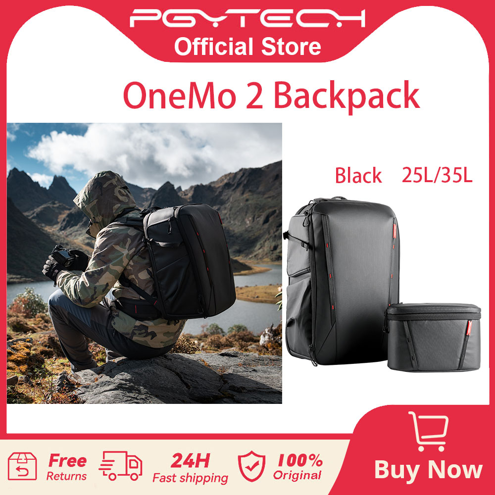 【ร้านค้าอย่างเป็นทางการ】PGYTECH OneMo2 สีดำ 25L/35L กระเป๋าหลังกล้อง - สำหรับกล้อง DSLR Mirrorless แ