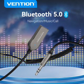 Vention อะแดปเตอร์รับสัญญาณเสียงสเตอริโอ บลูทูธ 5.0 USB AUX แจ็ค 3.5 มม. สําหรับรถยนต์