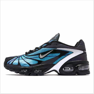 Skepta X Air Max Tailwind 5 Chrome Blue รองเท้าวิ่ง สีดํา และสีน้ําเงิน สไตล์วินเทจ สําหรับผู้ชาย