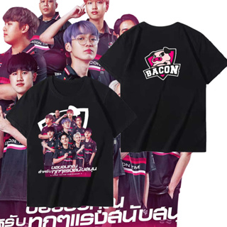 newtrend0.th ใหม่ (พร้อมส่ง)เสื้อ Bacon Time ผ้าCotton 100% เสื้อยืด เบียร์ ช้าง ใส่ได้ ทั้ง ชาย หญิง ผ้าบาง ใส่สบาย ไม่หด ไม่ย้