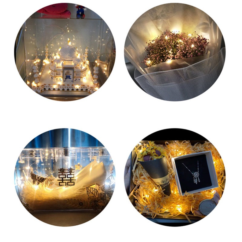 นํา อาคารบล็อกของเล่นไฟตกแต่ง