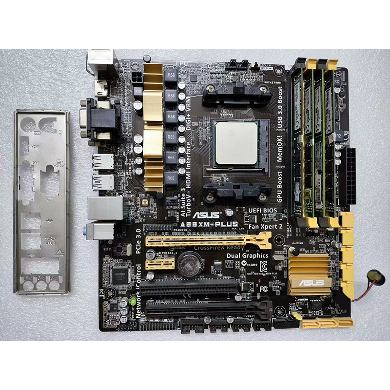 AMD A8 7650K quad core CPU+Asus A88XM PLUS /A88XM-A DDR3 FM2+ชุดเมนบอร์ด
