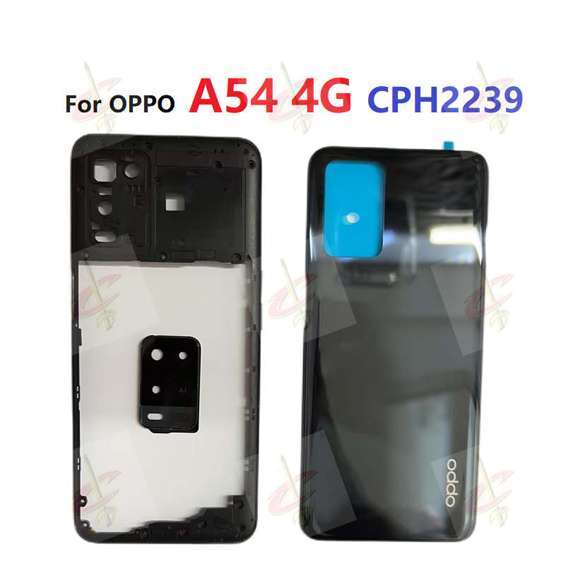 บอดี้ Body ฝาหลัง เคสกลาง สําหรับ oppo A54 4G CPH2239 เลนส์ กรอบ