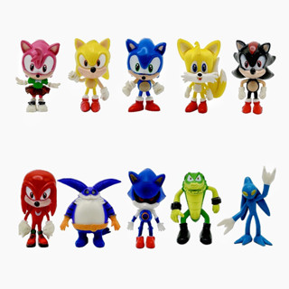 ตุ๊กตาฟิกเกอร์ Sonic Hedgehog Chaos Vector the Crocodile Big the Cat ของเล่นสะสม สําหรับเด็ก