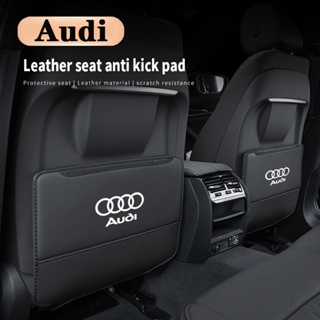 แผ่นหนังป้องกันเบาะหลังรถยนต์ สําหรับ Audi A1 A3 A4 A5 A6 A7 A8 Q2 Q3 Q5 Q7 Q8 R8 S4 S3 S5 S6 S8 TT 2 ชิ้น