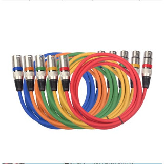 ชุด 5 สี สายสัญญาณเสียง XLR 3pin ตัวผู้ถึงตัวเมียสีสันสดใส