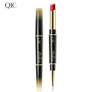 Qic Q909 ลิปสติกสองหัว หมุนได้ 2 กรัม (ลด 10% สําหรับชิ้นที่สอง ซื้อสามชิ้น ลดราคาเพิ่ม) กันน้ํา ไม่จางง่าย ไม่ติดแก้ว สองหัว Two-In-One หมุนได้ ลิปสติกวาดเส้น ให้ความชุ่มชื้น ไม่แห้ง อเนกประสงค์