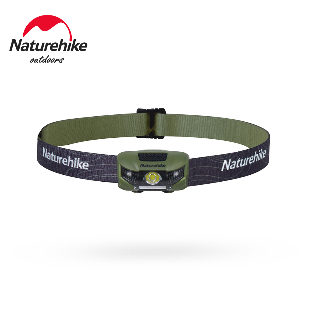 Naturehike โคมไฟคาดศีรษะ กันน้ํา ใช้แบตเตอรี่ สําหรับตั้งแคมป์ เดินป่า กลางแจ้ง