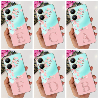 เคสโทรศัพท์มือถือ ซิลิโคนนิ่ม TPU ใส ลายดอกไม้ สําหรับ Vivo Y35 Y35+ 2023 Y35 4G Y 35 Y35Plus