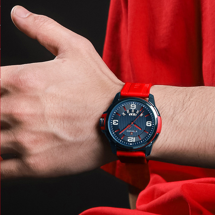 Naviforce 9215 นาฬิกาข้อมือแฟชั่น สายซิลิโคน กันน้ํา สไตล์ทหาร