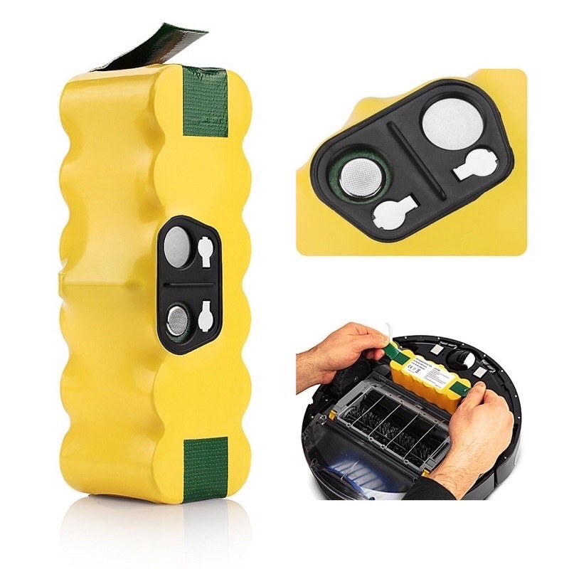 Palo แบตเตอรี่ Roomba 14.4V 3500mAh ของแท้ NI-MH iRobot Roomba R3 500 600 700 800 Series - รูปที่ 2