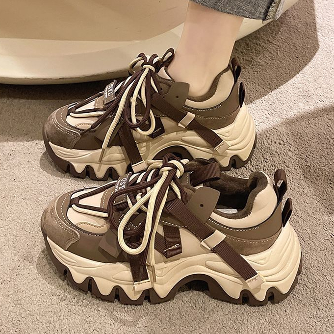 【Cheaper shipping】รองเท้าผ้าใบ พื้นหนา สวมใส่สบาย เข้ากับทุกการแต่งกาย สําหรับผู้หญิง