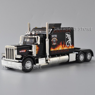 โมเดลรถแทรกเตอร์ Peterbilt 389 สเกล 1:40 พร้อมไฟเสียง ของเล่นสําหรับเด็ก