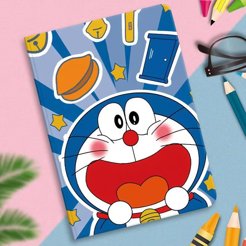 Doraemon เคสไอแพด ลายการ์ตูน iPad Mini 1 2 3 4 5 6 / Air4 Pro10.9-Air5 / Pro11inch / iPad 2 3 4 / iPad Pro 9.7 Air1 Air2 / iPad Pro 10.5 / ipad Gen 7/8/9 10.2 Smart Case