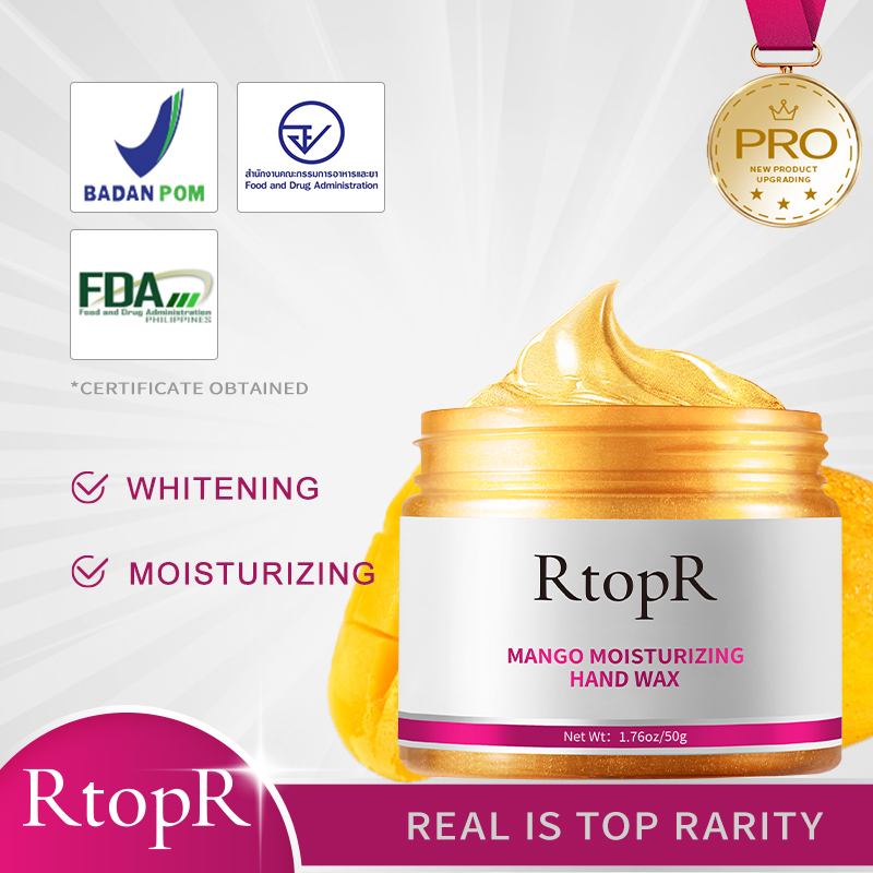 RtopR FDA มาสก์มือ ลดเลือนริ้วรอย ทำให้ผิวมือเนียนนุ่มน่าสัมผัส สารสกัดจากธรรมชาติ กลิ่นหอม 50 กรัม