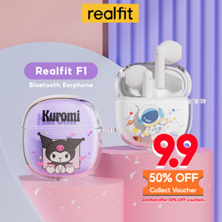 [Flash Sale 9 ก.ย.] Realfit F1 หูฟังบลูทูธไร้สาย พร้อมไมโครโฟน ขนาดเล็ก