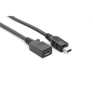 อะแดปเตอร์แปลงสายเคเบิลข้อมูล USB2.0 Mini Male to USB Micro Female ขนาด 13 ซม.