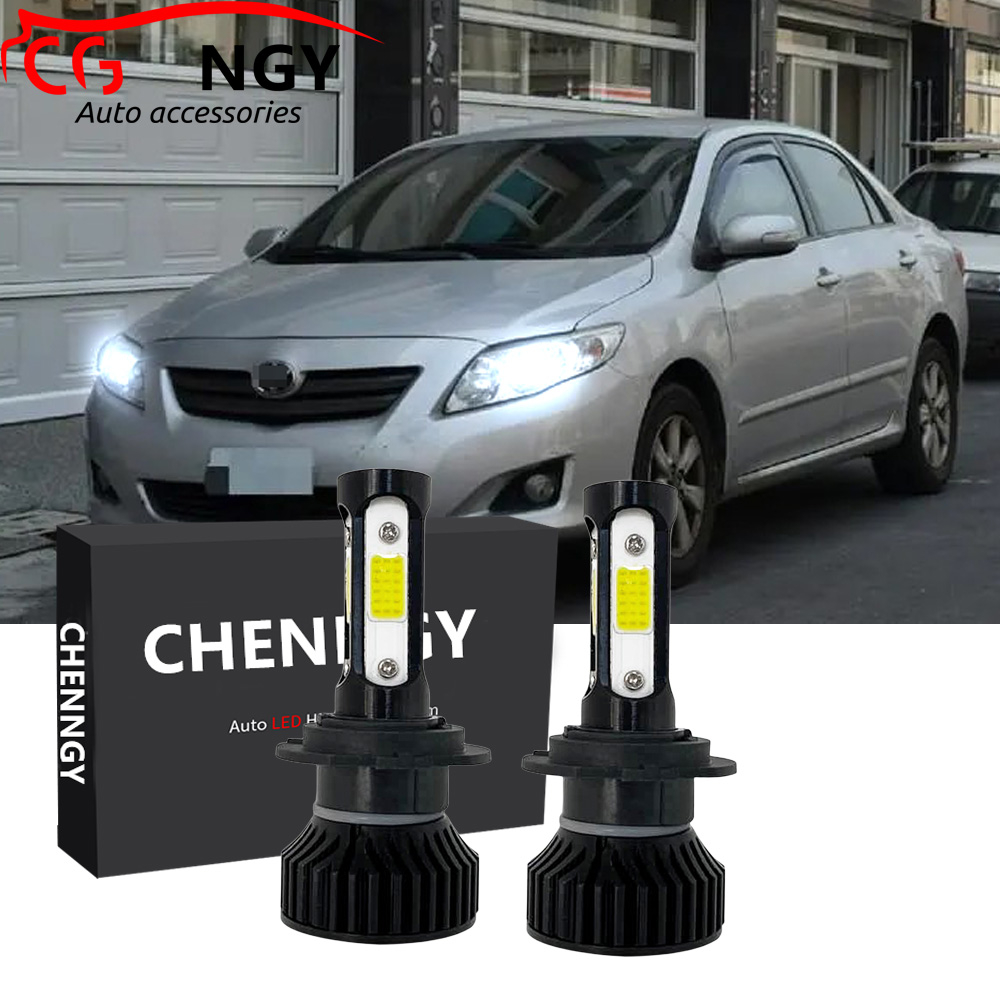 สําหรับ Toyota Altis (E140) ปี 2006 - 2012 (โคมไฟหัว) - (1 คู่) หลอดไฟหน้า LED 6000K 9-32V ชุดแปลง L