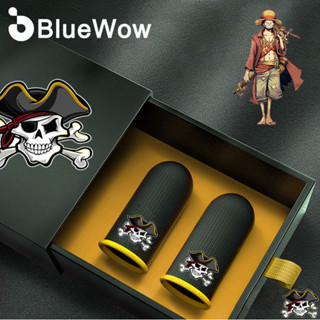 Bluewow ถุงมือเล่นเกม One Piece สัมผัสนิ้วหัวแม่มือ (2 ชิ้น) ป้องกันเหงื่อ PUBG COD Call of duty Mobile legends state of survival - Pirate