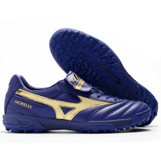 Mizuno Morelia II AS/TF รองเท้าฟุตบอลหนัง ระบายอากาศ น้ําหนักเบา สําหรับผู้ชาย ไซซ์ 39-45