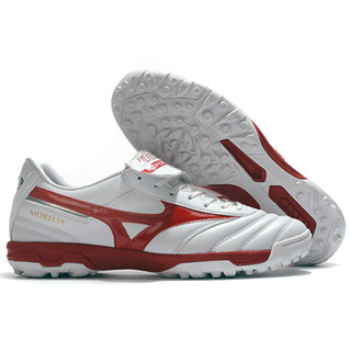 Mizuno Morelia II AS/TF รองเท้าฟุตบอลหนัง ระบายอากาศ น้ําหนักเบา สําหรับผู้ชาย ไซซ์ 39-45