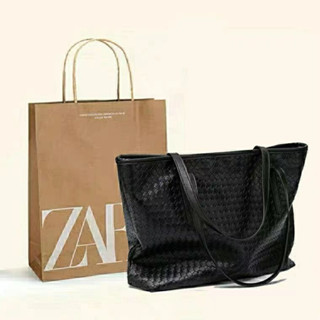 Zara Niche กระเป๋าสะพายไหล่ ทรงโท้ท ขนาดใหญ่ จุของได้เยอะ สไตล์เกาหลี สําหรับผู้หญิง 2023