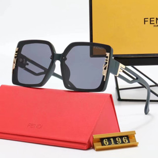 Fendi แว่นตากันแดด อัลตราไวโอเลต ทรงสี่เหลี่ยม หรูหรา พร้อมกล่อง A30 2024