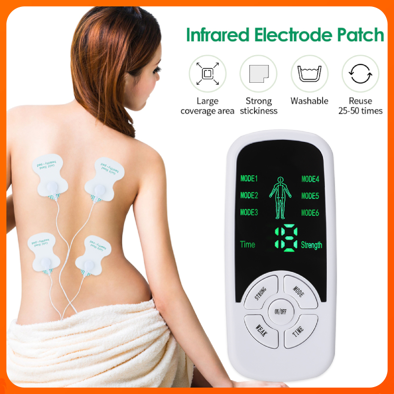 Hailicare TENS EMS เครื่องนวดกล้ามเนื้อไฟฟ้า บรรเทาอาการปวด 6 โหมด พร้อมแผ่นอิเล็กโทรด 4 ชิ้น ราคา ถูกที่สุด ดีลบีเคเค