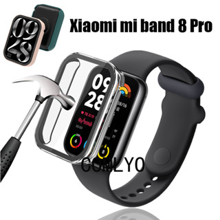 สําหรับ Xioami mi band 8 pro เคสกระจก ป้องกันหน้าจอ ฟิล์ม แบบเต็ม แข็ง ป้องกัน เครื่องบิน