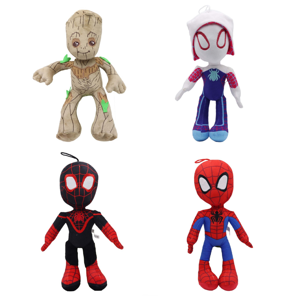 ตุ๊กตาฟิกเกอร์ อนิเมะ Disney Marvel Groot Spiderman Peluche Guardians of The Galaxy Groot ของเล่นสํา