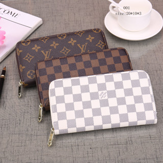 Lv_กระเป๋าสตางค์ ใบยาว กระเป๋าถือ ทรงคลัทช์ ใส่เหรียญได้ สําหรับสตรี ของขวัญ Hadiah Dompet Wanita 04