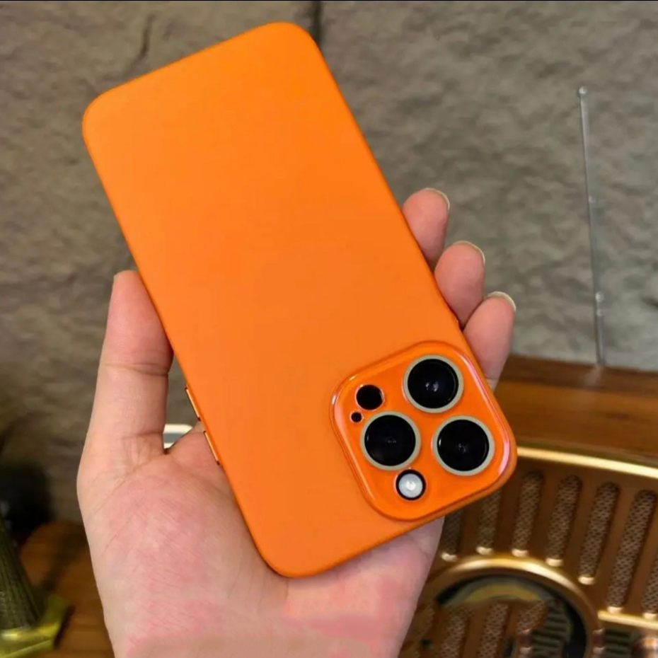【Matte PC hard case/Orange】เคส compatible for iphone 11 12 13 14 15 pro max case