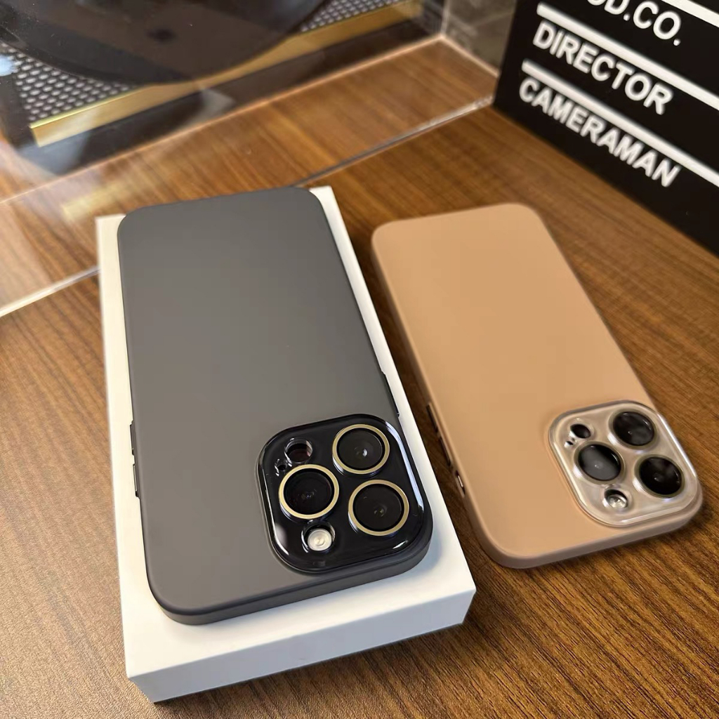 【Matte PC hard case/khaki】เคส compatible for iphone 11 12 13 14 15 pro max case