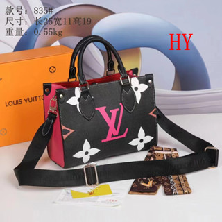 Lv_กระเป๋าสตางค์ กระเป๋าถือ กระเป๋าสะพายไหล่ ทรงโท้ท สําหรับสตรี เหมาะกับการพกพาเดินทาง 05 2024