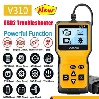 V310 เครื่องสแกนเนอร์ OBD2 PK ELM327 ELM 327 V1.5 สําหรับรถยนต์