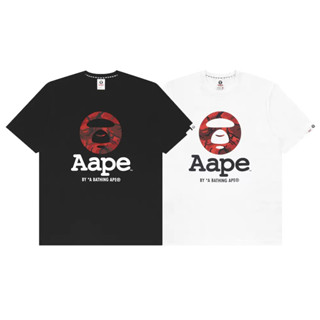 Aape เสื้อยืด คอกลม แขนสั้น ผ้าฝ้าย พิมพ์ลาย แฟชั่นสําหรับผู้ชาย และผู้หญิง